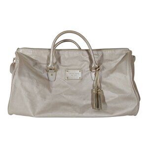 Michael Kors Light Golden Glow Weekender Travel Duffle Bag - Good Condition